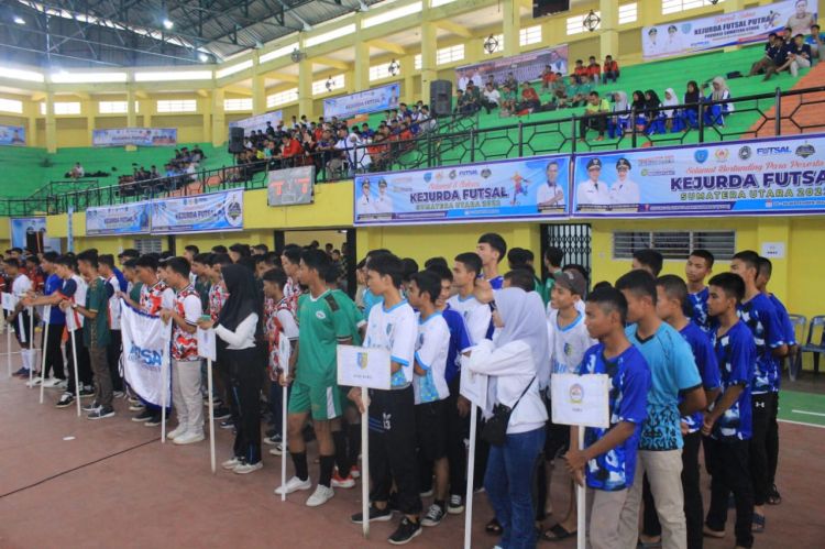 Kejurda Futsal Sumatera Utara 2022 Resmi Dibuka Bupati Labuhanbatu
