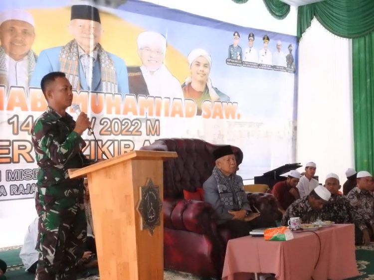Dandim 0117/Aceh Tamiang Hadiri Maulid Nabi Muhammad SAW di Dayah Misbahur Rasyad Al-Aziziyah