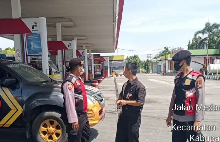 Sat Samapta Polresta Deli Serdang Monitoring Ketersediaan BBM di 5 SPBU, Ini Hasilnya