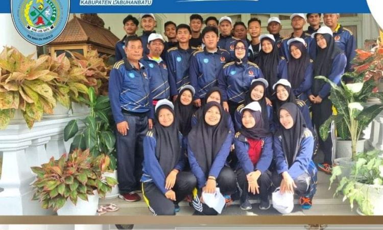Wakil Bupati Lepas Kontingen Atlet Bola Volly Labuhanbatu Mengikuti Porprovsu