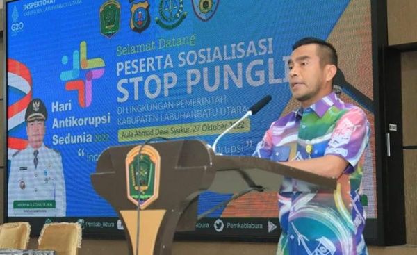 Wakil Bupati Buka Kegiatan Sosialisasi Stop Pungli di Lingkungan Pemkab Labura
