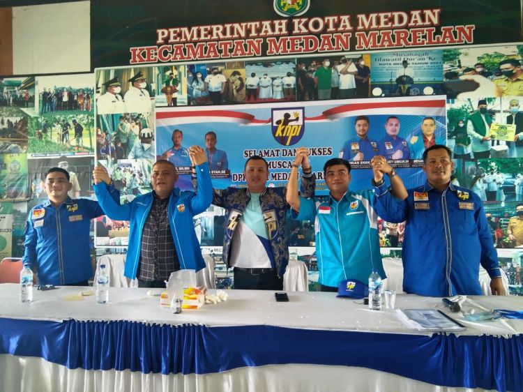 Dihadiri El Adrian Shah dan Riza Usty, DPK KNPI Medan Marelan Dipimpin M Syafri Nur.