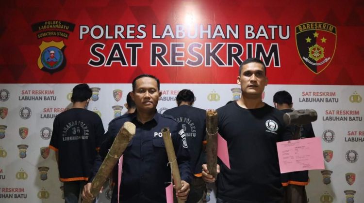 Polres Labuhanbatu Tangkap 5 Pengeroyok yang Tewaskan Ruliman Simangunsong