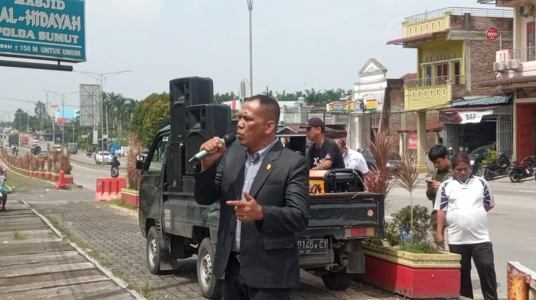 Lokasi Perjudian Masih Marak, Anggota DPRD Sumut Ini Kembali  Demo Polda Sumut