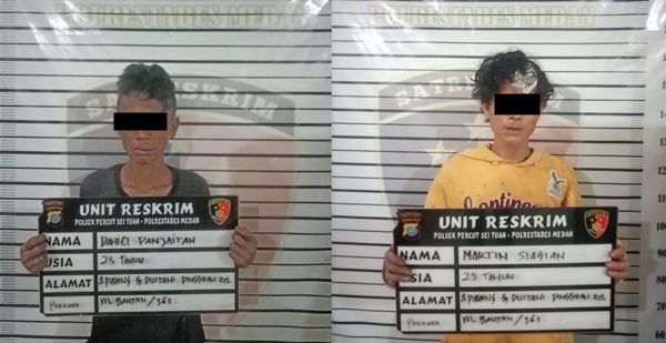 Ketangkap Tangan Curi Besi, Dua Pemuda di Tembung Jadi Sansak Hidup Warga