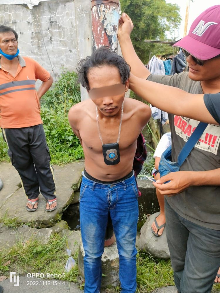 Beraksi Gunakan Lencana BNN, Maling Mesin Bordir Dihajar Massa