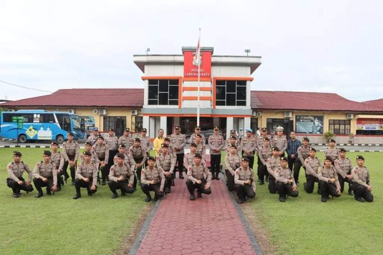 Polres Labuhanbatu Lepas Kepulangan Siswa Latja Dikti Polri SPN Hinai Polda Sumut