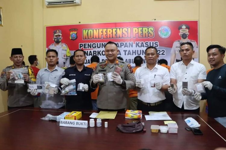 Pengungkapan Narkoba Tahun 2022, Polres Labuhanbatu Tangkap 439 Tersangka
