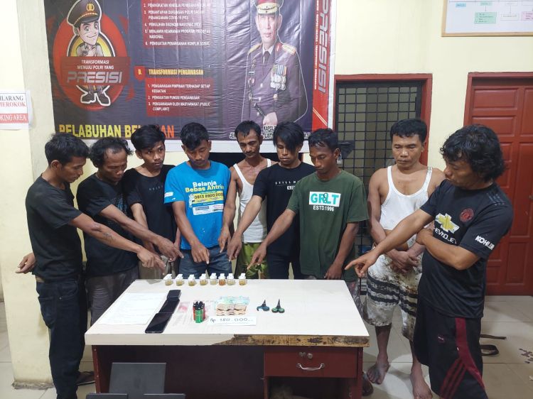 Grebek Kampung Narkoba, Polres Belawan Amankan Sembilan Orang Pengguna Narkoba