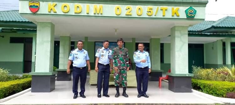 Rutan Kabanjahe Tingkatkan  Koordinasi Dengan Kodim 0205/TK