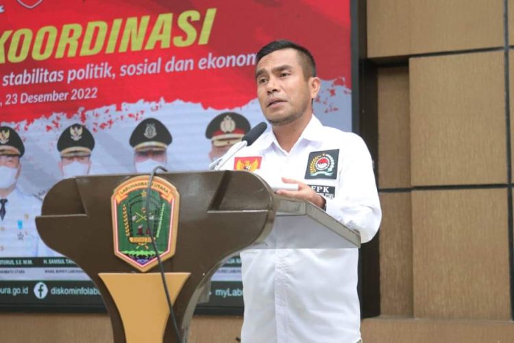 Buka Rakor Forkopimda, Wabup Labura Tekankan Dua Poin Ini