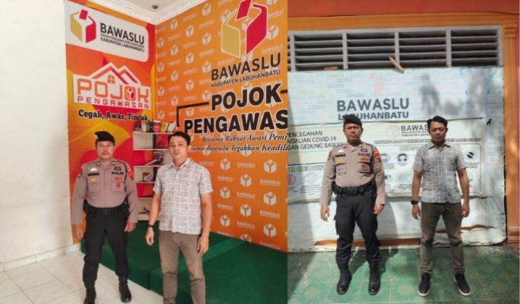 Polres Labuhanbatu lakukan Pengamanan di Kantor Bawaslu