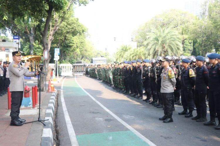 1.318 Personel Polisi Amankan Penetapan Capres-Cawapres Hari Ini