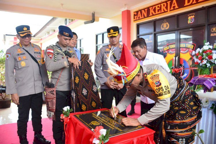 Kapolda NTT Resmikan Mako Polres Sumba Barat Daya untuk Peningkatan Pelayanan kepada Masyarakat