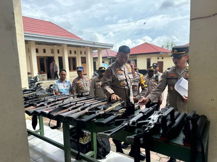 Jelang Pemilu, Polda Papua Cek Peralatan Polres Dogiyai